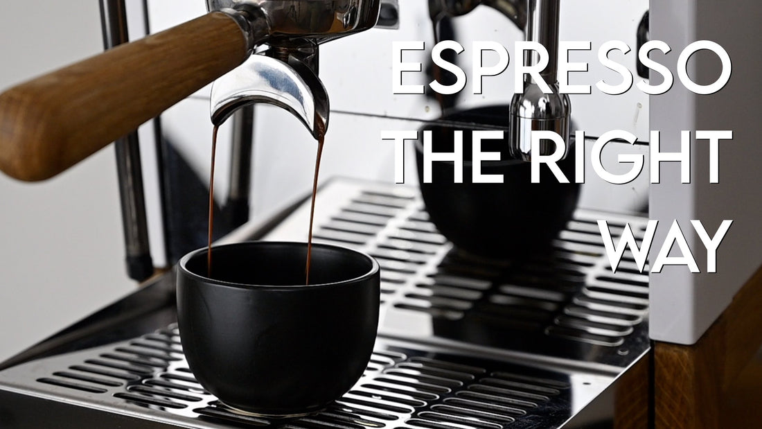 How to use an espresso machine properly.