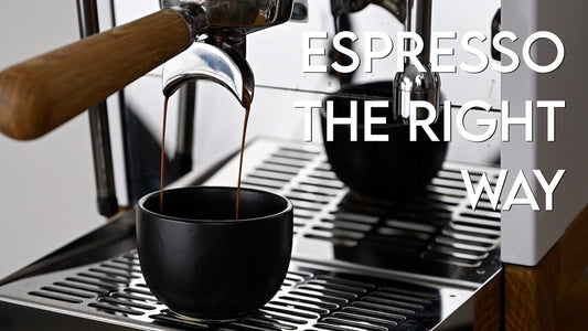 How to use an espresso machine properly.